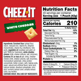 Cheez-It Baked Snack Crackers, White Cheddar, 1.5 oz., 45 pk.