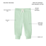 Member's Mark Baby 3-Pack Organic Cotton Rib Pant