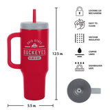 Logo Brands Ohio State Buckeyes Stainless Steel Leakproof Tumbler