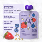 Brainiac Fruit and Oat Smoothie Pouches - 3.2 oz - 20 Count