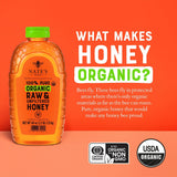 Nate's Honey 100% Organic Pure Raw and Unfiltered Honey, 40 oz.