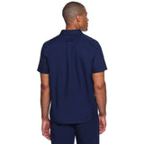 Lands’ End Men's Cotton Linen Button Up - Navy - XXL