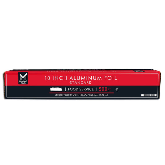 Member's Mark Standard Foodservice Aluminum Foil 18" x 500 ft