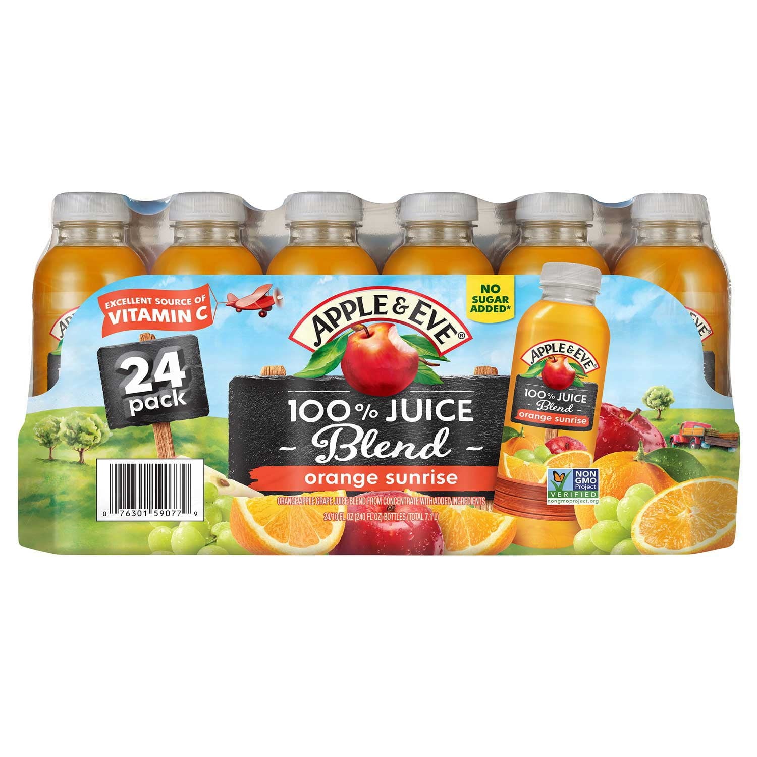 Apple &amp; Eve 100% Juice Orange Sunrise Blend 10 fl. oz., 24 pk.