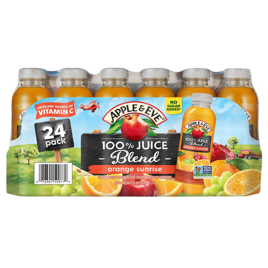 Apple &amp; Eve 100% Juice Orange Sunrise Blend 10 fl. oz., 24 pk.