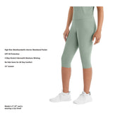 Member's Mark Women's Zen Capri Legging - Black - XXL
