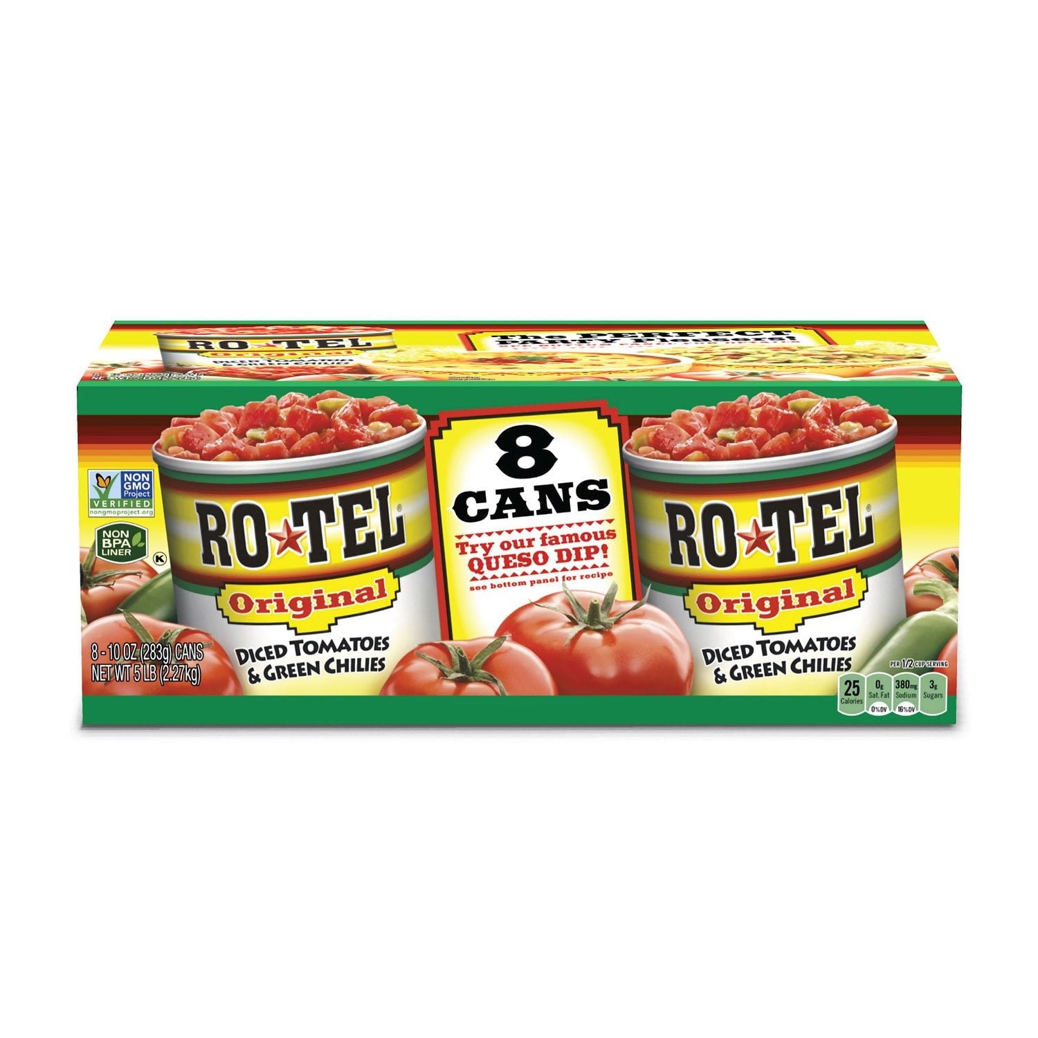 Ro-Tel Diced Tomatoes &amp; Green Chilies 10 oz., 8 ct.