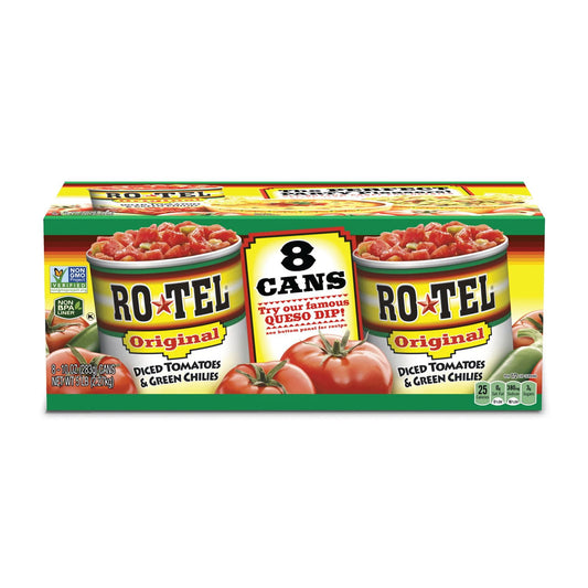 Ro-Tel Diced Tomatoes &amp; Green Chilies 10 oz., 8 ct.