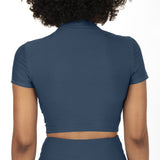 Outdoor Voices Cropped Short Sleeve Rashguard - Black - XXL