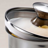 Tramontina 6-Piece Stainless Steel Covered Canister Set with Measuring Scoops