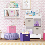 RiverRidge Folding Bins Cube Storage Cubbies, Set of 6 Playroom Organizers