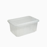 Member's Mark 60 Quart Clear Storage Tote, 17.2" D x 25.7" W x 12.0" H, 1 pack or 4 pack