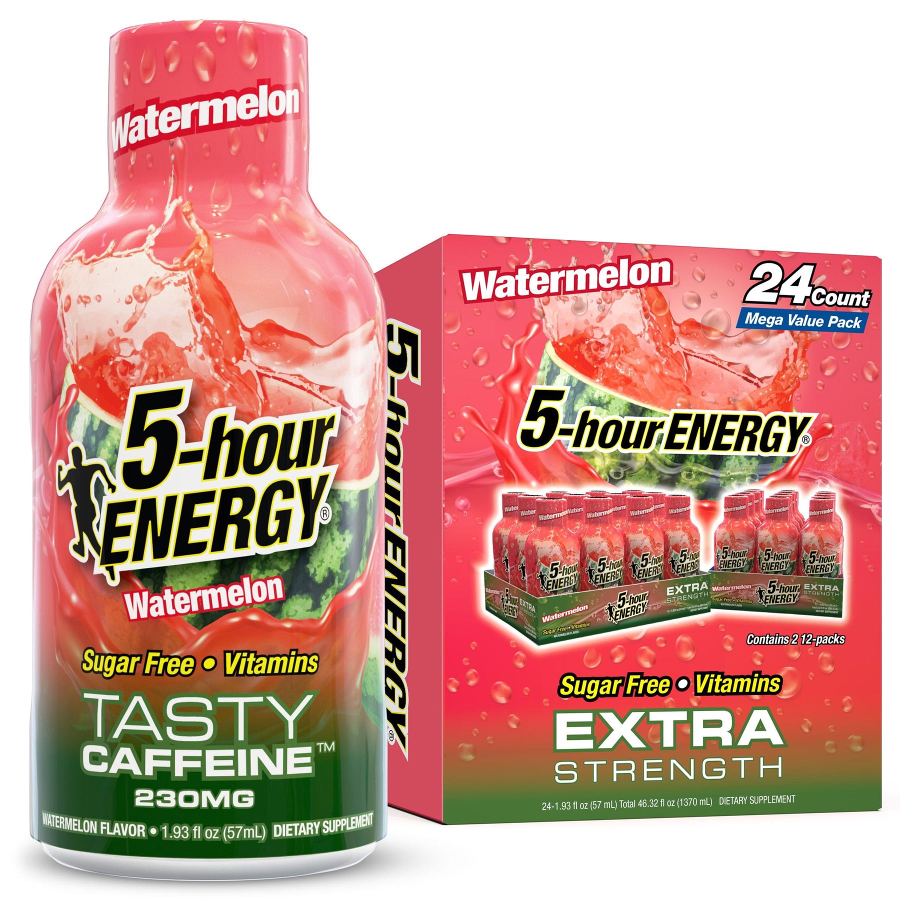 5-hour ENERGY Shot, Extra Strength, Watermelon 1.93 fl. oz., 24 pk.