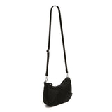 Vera Bradley Frannie Crescent Crossbody - Black