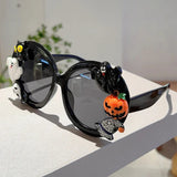 🧡🎃 Pumpkin Halloween Party Sunglasses – Fun Cartoon Festival Rave Shades
