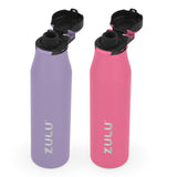 ZULU 26 oz. Stainless Insulated Water Bottle, 2 Pack, Choose Color