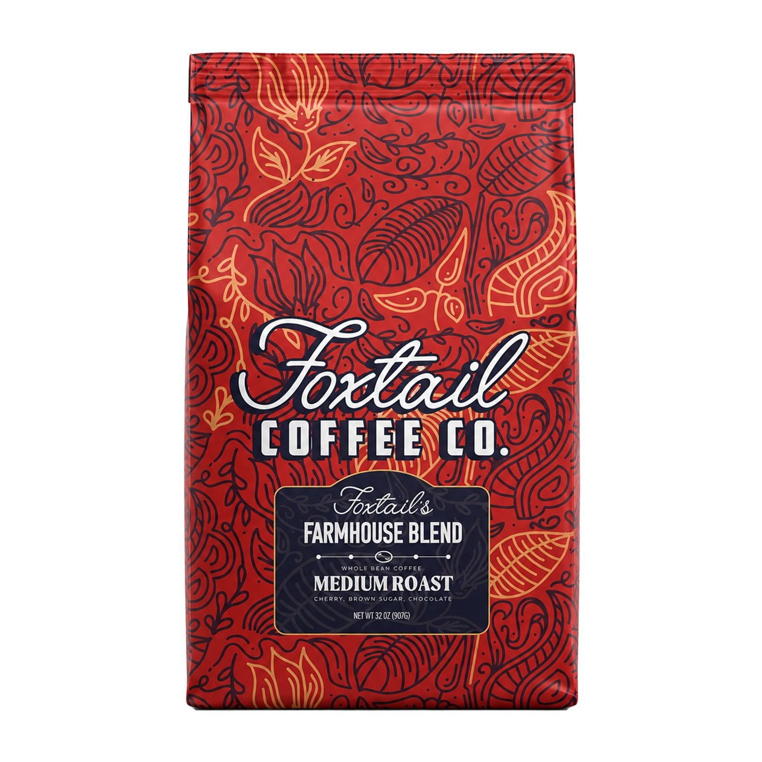Foxtail's Farmhouse Blend Medium Roast Whole Bean Coffee, 32 oz.