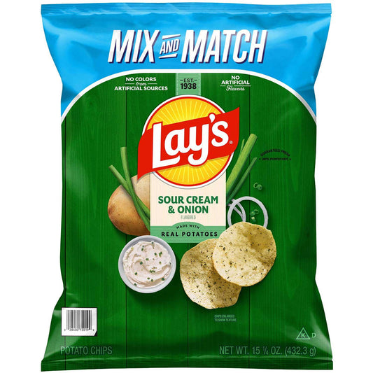 Lay's Sour Cream &amp; Onion Potato Chips, 15.25 oz.