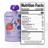 Brainiac Fruit and Oat Smoothie Pouches - 3.2 oz - 20 Count