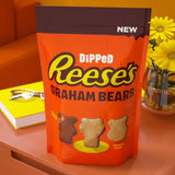 REESE'S Chocolate Peanut Butter Candy Dipped Graham Bears, 24 oz.