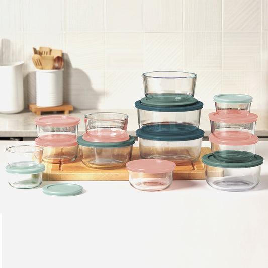 Pyrex Simply Store 28-Piece Glass Food Storage Set