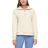 Eddie Bauer Women's Quarter-Zip Pullover - Cream