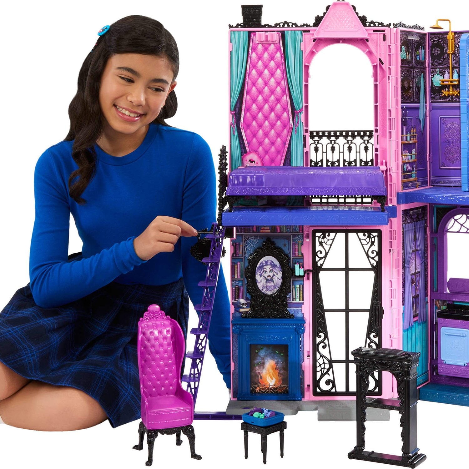 Monster High Boo-tique Hotel Doll House with 13+ Accessories