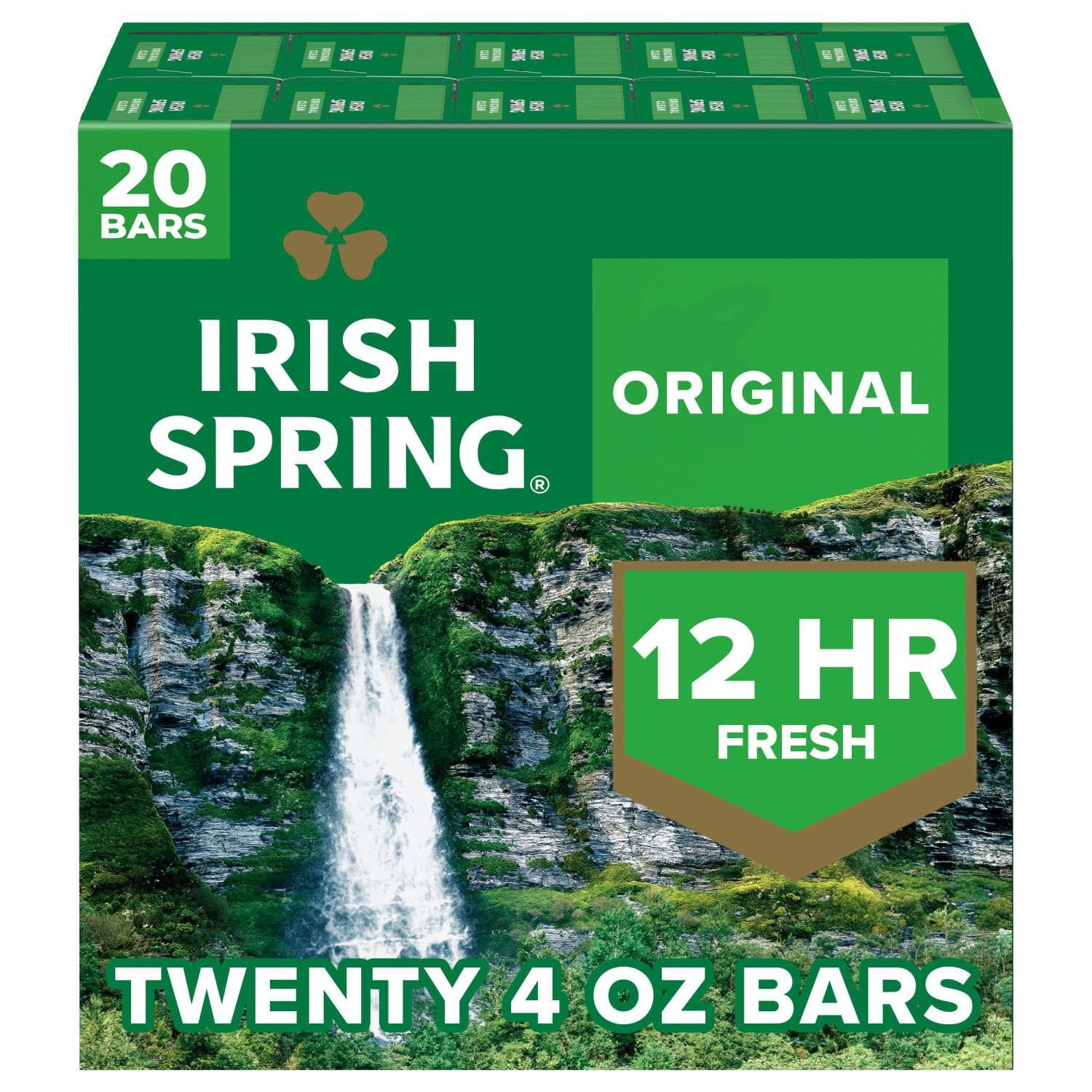 Irish Spring Bar Soap, Original Clean – 4 oz, 20 Count