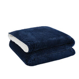 London Fog Plush Corduroy Bed Blanket, Assorted Sizes