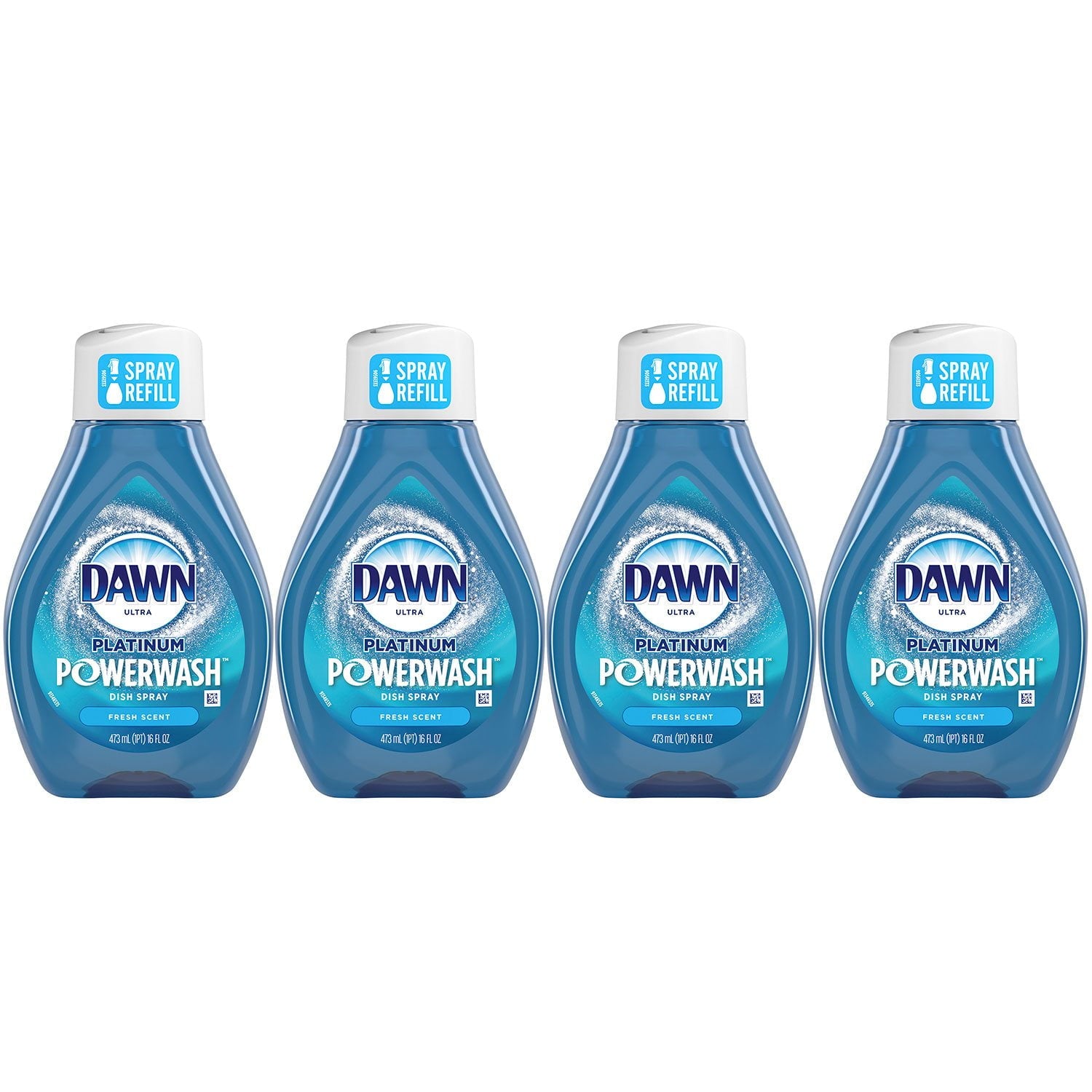 Dawn Platinum Powerwash Dish Soap Spray, Fresh Scent, 4 refills, 64 fl. oz