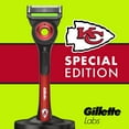 Gillette Labs NFL Kansas City Chiefs Men's Razor, Handle + 8 Cartridges