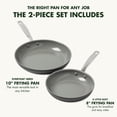 GreenPan Chatham Hard Anodized Ceramic Nonstick Fry Pan Set, 8" & 10"