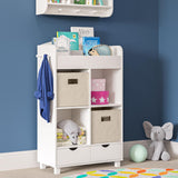 RiverRidge Folding Bins Cube Storage Cubbies, Set of 6 Playroom Organizers