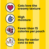 Temptations Lickable Puree Adult Variety Chicken, Salmon, and Tuna Cat Treats, 32 ct. 0.4 oz. Pouches
