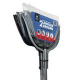 Member's Mark Heavy Duty Broom and Dustpan Set, 13" Indoor and 15" Outdoor Brooms, 2 Dustpans, 4 piece set