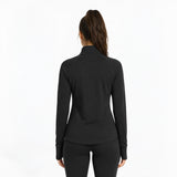 Outdoor Voices Women's CloudKnit Quarter-Zip Pullover - Black - XXL
