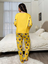 SpongeBob Women’s Yellow Pajama Set – Size Small