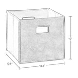 RiverRidge Folding Bins Cube Storage Cubbies, Set of 6 Playroom Organizers