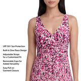 Lands' End Women's Swim Dress - Black - XXL