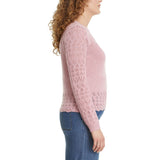 Nine West Women's Pointelle Sweater - Pink - XS