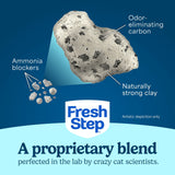Fresh Step Odor Shield Multi Cat Clumping Litter, Febreze Fresh Scent, 42 lb