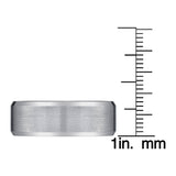 8mm Satin Finish Band in Tungsten