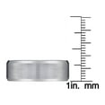 8mm Satin Finish Band in Tungsten