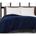 London Fog Plush Corduroy Bed Blanket, Assorted Sizes