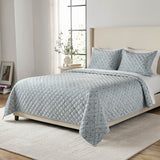 Member's Mark 3-Piece Printed Velvet Quilt Sets, Assorted Sizes
