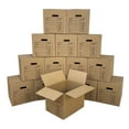UBMOVE Pack of 15 Premium Small Boxes with Handles 16 3/8" x 12 5/8" x 12 5/8"