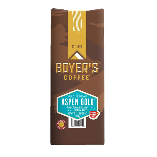 Boyer's Coffee Aspen Gold Medium Roast Whole Bean, 36 oz.