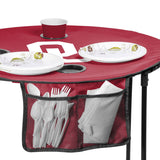 Logo Brands Oklahoma Sooners 27.6in Round Tailgate Table