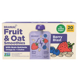 Brainiac Fruit and Oat Smoothie Pouches - 3.2 oz - 20 Count