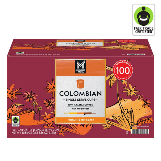 Member's Mark Colombian Medium-Dark Roast Coffee Pods, 100 ct.